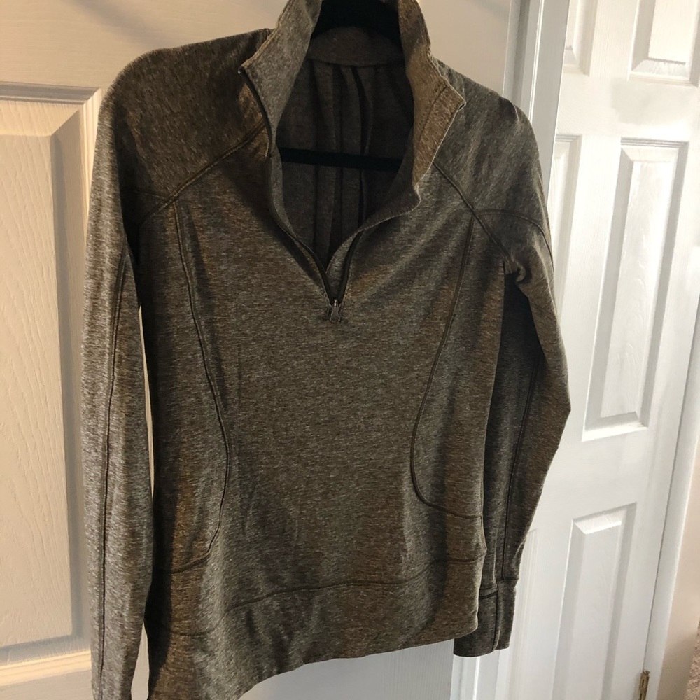 Lululemon Athletica Define yoga jacket olive green